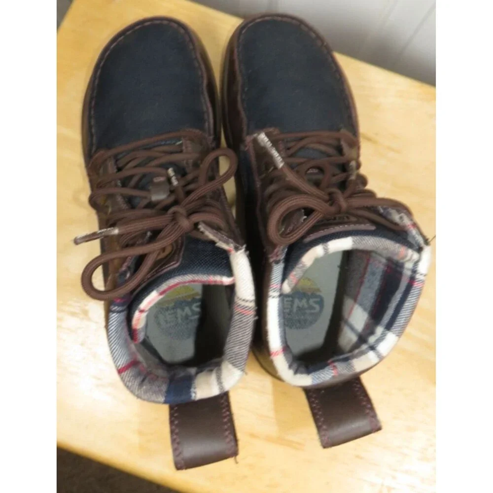 LEMS Navy Stout Boulder Boots Unisex Men's Size 9.5/Women 11 LM191127